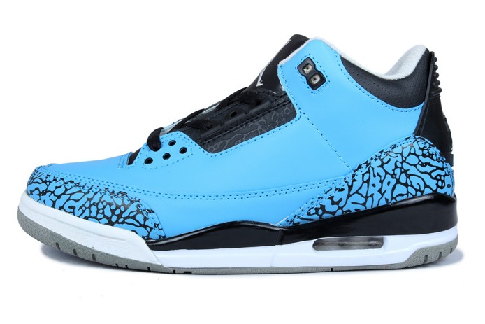 2014 Nike Air Jordan III 3 Retro Chaussures Hommes Bleu (1)